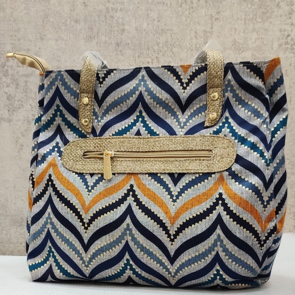 Smart Eco Friendly Tote Bag with Silk and Jute - Picture 3 of 6